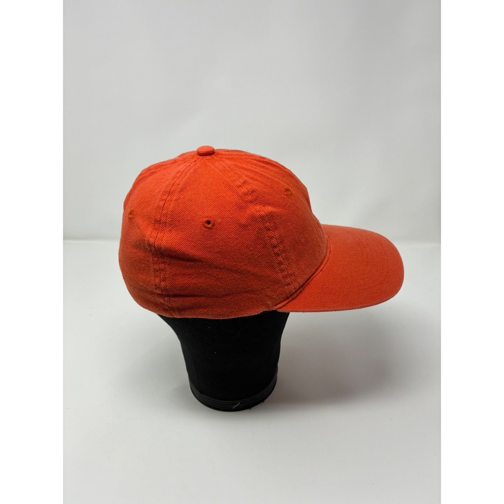 Vintage Martha's Vineyard Map Embroidered Hat Adams Orange Cotton Cap M/L - Picture 4 of 7